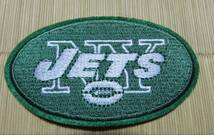 深緑◆新品NFLニューヨーク・ジェッツNew York Jets刺繍ワッペン楕円形☆アメフトUSアメリカンフットボール アメリカ サポーター■洋服DIY_画像3