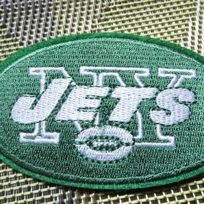 深緑◆新品NFLニューヨーク・ジェッツNew York Jets刺繍ワッペン楕円形☆アメフトUSアメリカンフットボール アメリカ サポーター■洋服DIY