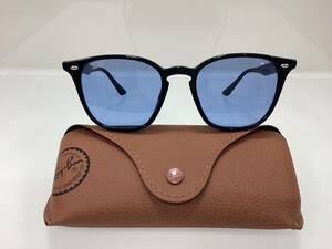 日本正規品！RayBan レイバン サングラスRB4258F 601/80 52 BLACK/BLUE アジアンフィット 正規品　ケース茶