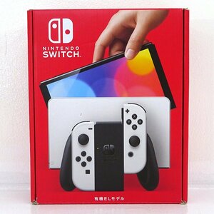 ★中古★Nintendo Switch 本体 Joy-Con(L)/(R)ホワイト 有機ELモデル HEG-S-KAAAA (ニンテンドースイッチ/1円～)★【GM649】