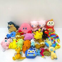 ★中古★ポケモン カービィ他 ぬいぐるみ まとめ売りセット (イーブイ/ピカチュウ/カビゴン/ミュウ/メタモン/チコリータ他)★【TY712】_画像1