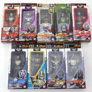 ★中古★BANDAI 仮面ライダー ライダーヒーローシリーズ ソフビ フィギュア まとめ売り 計9点 (龍騎/ガイ/王蛇/ライア)★【TY709】