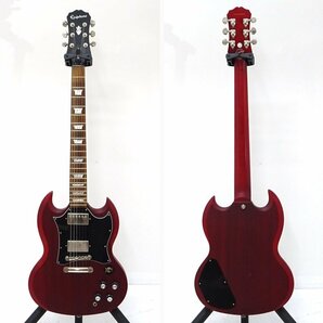 ★ジャンク★Epiphone SG エレキギター ネック折れ 通電のみ確認済 現状渡し(エピフォン/楽器)★【MU471】の画像3