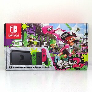 ★中古★Nintendo Switch 本体 スプラトゥーン2セット HAC-S-KACEA (ニンテンドースイッチ/スプラ2/1円～)★【GM649】