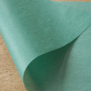 魚介類の包装用に。緑色包装紙 中 50枚 紙パーチ耐水紙 グリーンの画像2