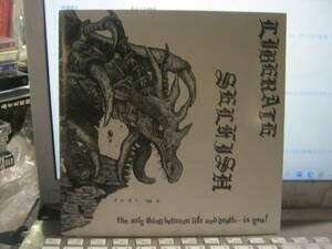 LIBERATE リベレイト : SELFISH / THE ONLY THING BETWEEN LIFE and DEATH...IS YOU! Split 7“ Paintbox Sicilian Blood Crossface Acid