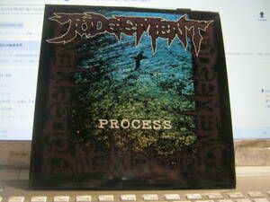 JUDGEMENT ジャッジメント / PROCESS 7“ 盤面ソリ大 針飛びあり GUDON BASTARD Chicken Bowels Death Side Crck Lip Cream Half Years