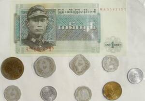送料185円 ビルマ 旧貨幣セット 1970年代 ミャンマー 