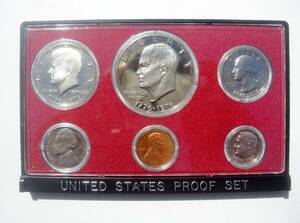 送料185円 未使用 アメリカ合衆国 1975 硬貨セット United States Proof Set ワンダラー ハーフダラー クォーターダラー 銀貨