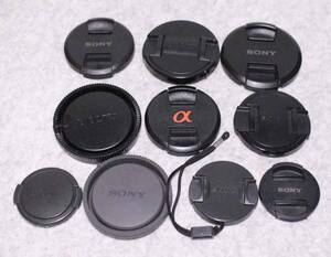 [is228] Sony lens cap 10 piece rear cap SONY LENS CAP front cover after cover α 55mm 62mm 40.5mm