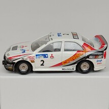 No.表記なし トミカ U-MATE特注 三菱 カリスマGT ランサーエボリューションIV 1/59 日本製 ルース 当時物 ラリーアート フロント傷あり_画像3