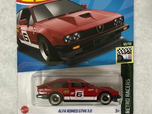 ホットウィール AlfaRomeo GTV6 3.0 赤 HotWheels アルファロメオ momo Agip brembo