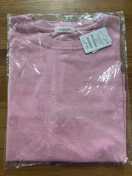 ピグメントビッグシルエットTシャツ　ピンク
