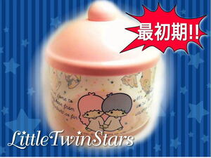 [ ultra rare!]Sanrio~ Sanrio ~ original made in Japan Showa Retro kiki*lala Little Twin Stars 1976 most the first period goods feeding bottle motif case 