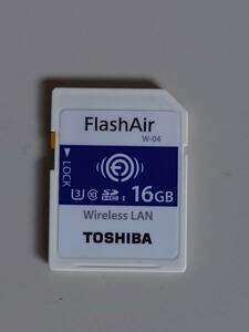 東芝（TOSHIBA）FlashAir W-04 16GB SDHC　ジャンク品