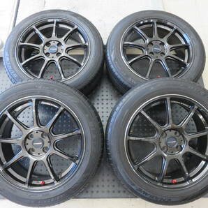 ★クロススピード ハイパーエディションRS9 17×7Ｊ +47 100/4Ｈ ダンロップ エナセーブ EC300 195/60R17 タイヤホイール4本セット★ の画像1