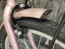 【訳ありアウトレット品】20インチ折り畳み自転車SHIMANO外装6段変速　ピンクゴールド【SK91468】_画像4