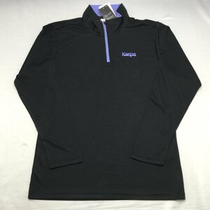 [ free shipping ][ new goods ]Kaepa lady's half Zip long sleeve shirt (. water speed .UV cut ) L black *583131