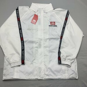 【送料無料】【新品】ecko unltd. メンズジャケット（撥水加工 裾スピンドル 裏メッシュ インフード ゆったり）　LL　2L　ホワイト★41100