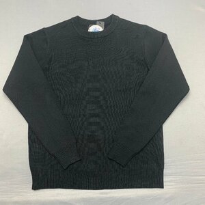 【送料無料】【新品】Licorice メンズ ニットセーター（春・秋用）　 　LL　2L　 　ブラック★0965