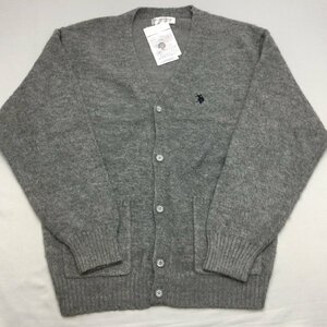 【北海道・沖縄以外送料無料】【新品】US.POLO ASSN メンズニットカーディガン（Vネック）　M　　グレー★33400