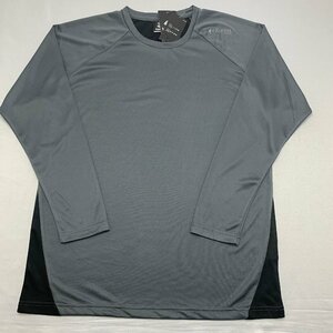 【送料無料】【新品】Kaepa メンズ長袖Tシャツ(吸水速乾 UVカット）　 　LL　2L 　　チャコールグレー★691201