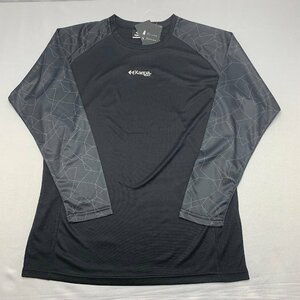 【送料無料】【新品】Kaepa メンズ長袖Tシャツ(吸水速乾 UVカット）　 LL　2L 　　ブラック★583202