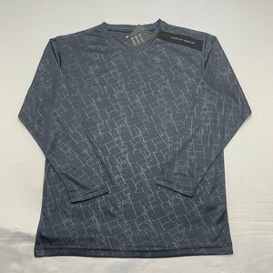 【送料無料】【新品】Kaepa メンズ長袖Tシャツ(吸水速乾 UVカット 再帰反射）　 L 　　ダークグレー★691207