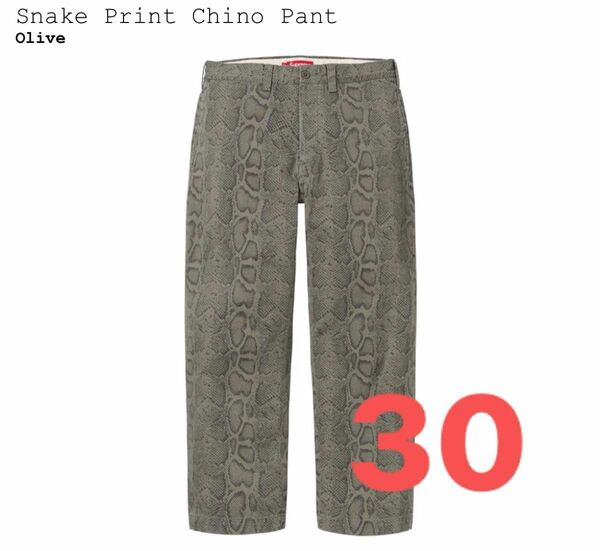 Supreme Snake Print Chino Pant "Olive"シュプリーム スネーク チノ パンツ オリーブ