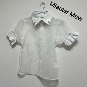 Miauler Mew シアパフ袖　ブラウス　フリーサイズ