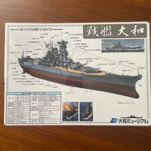 戦艦大和 ＆ 零戦 図鑑下敷き