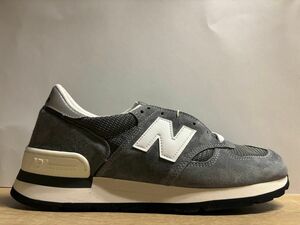 未使用 米国製 29cm D ニューバランス M990GR1 D グレー アメリカ製 new balance