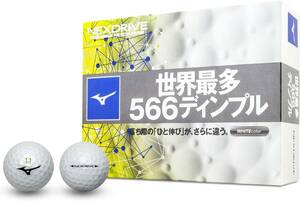 MIZUNO(ミズノ) ゴルフボール ネクスドライブ 1ダース(12個入り) 2ピース 対象ヘッドスピード:全領域 ボールタイプ: