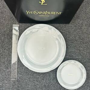 T3165 YSL YVES SAINT LAURENT イヴ・サンローラン サービスパーティーセット 未使用長期保管品 YC-640 大皿2枚 小皿5枚の画像5