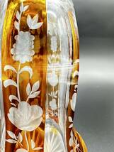 H4424 Baccarat オールドバカラ クリスタルボトル デカンタ ガラス瓶 アンティーク コレクター収蔵品 全長32cm_画像2
