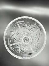 H2300　hand cut 24%　PｂO　CZECH　REPUBLIC　花瓶　クリスタルガラス_画像3
