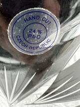 H2300　hand cut 24%　PｂO　CZECH　REPUBLIC　花瓶　クリスタルガラス_画像6