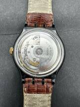 H4751 swach swiss automatic 腕時計 スウォッチ スイス 自動巻き 革ベルト 腕時計 メンズ アクセサリー_画像4