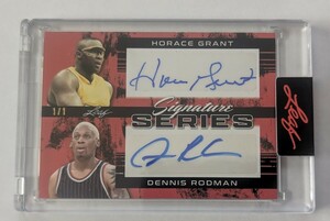 2023 Leaf Signature Series Dennis Rodman Horace Grant Dual Auto 1/1　NBA 直筆サインカード 1枚限定