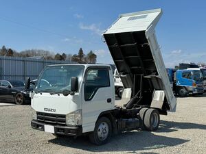 2009・Isuzu Elf・2㌧Dump truck・積載2000kg・マニュアルF5・Odometer13万㌔・ボディサイズ305×160・Vehicle inspection令和1995February・Shinmeiwa製