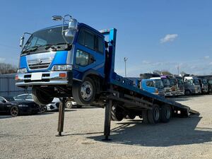 2001・NissanCondor・重機運搬vehicle(longジャッキ)・積載10900kg・ツーdifferential・Odometer41万㌔・Vehicle inspection令和1994April10日・自動歩み