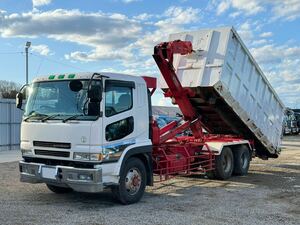 平成12年式・三菱ふそう・コンテナ専用車・積載10100kg・ツーデフ・走行距離26万㌔・マルチリフト製・バックカメラ有・マニュアルF7