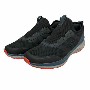 BD044 SKECHERS スケッチャーズ メンズ ランニングシューズ スニーカー US9 27cm ブラック ネイビー メッシュ 