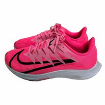 BD179 NIKE ナイキ ZOOM レディース ランニングシューズ スニーカー US7.5 24.5cm ピンク ブラック メッシュ_画像2