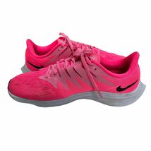 BD179 NIKE ナイキ ZOOM レディース ランニングシューズ スニーカー US7.5 24.5cm ピンク ブラック メッシュ_画像4