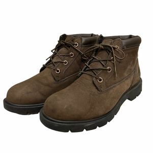 A007 Timberland ティンバーランド メンズ ワークブーツ レースアップ4ホールブーツ US7 W 25cm ブラウン ヌバック