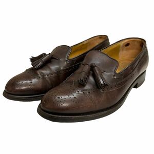 A065 REGAL Reagal men's tassel Loafer business shoes 24cm EEE Brown leather 