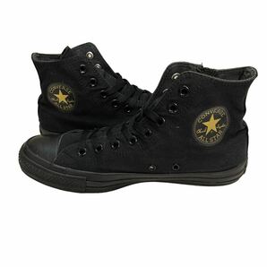 A298B CONVERSE コンバース オールスター メンズ ハイカット スニーカー US8 26.5cm ブラック キャンバス サイドジップ 箱付きの画像4