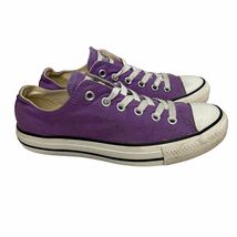 A348 CONVERSE コンバース 男女兼用 ローカットスニーカー UK5.5 24.5cm パープル キャンバス_画像3