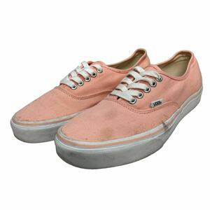 A371 VANS バンズ オーセンティック メンズ ローカットスニーカー US8 26cm ピンク キャンバス